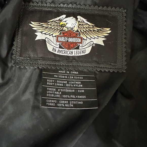 Leather Harley Davidson jacket size small - Picture 5 of 7